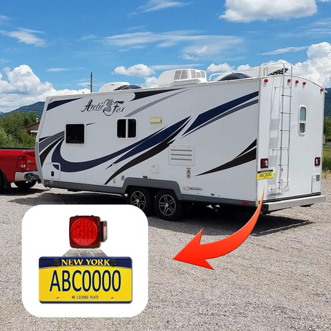 Heavy Duty Aluminum Trailer License Plate Holder Bracket With Universal Fit For Trucks Trailers RVs And Boats Durable Frame