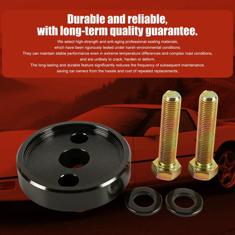 Crankshaft Wear Sleeve Installation Tool for 4BT 5.9L 6.7L B ISB QSB Diesel Engines with bolts and washers displayed on red background