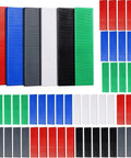 Rock Solid 600 Piece Plastic Flat Tile Shims For Structural Leveling High Density Polymer Grid Spacers in multiple colors.