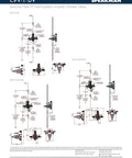 Technical diagram of Thermostatic Diverter Shower Valve CPV-T-DV Sentinel Mark II in rough brass with details.