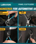 Non Destructive Panel Clip Pliers For No Fuss Clip Removal With Widened Jaw Diagonal Cutting Tool That Prevents Dents Or Scratches Reusable Auto Interior Clip Removal Pliers on bumper and fender clips