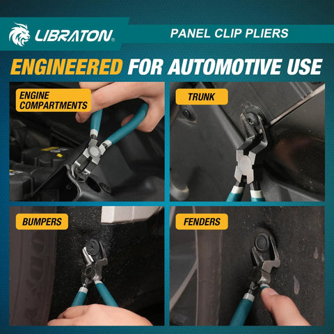 Non Destructive Panel Clip Pliers For No Fuss Clip Removal With Widened Jaw Diagonal Cutting Tool That Prevents Dents Or Scratches Reusable Auto Interior Clip Removal Pliers on bumper and fender clips