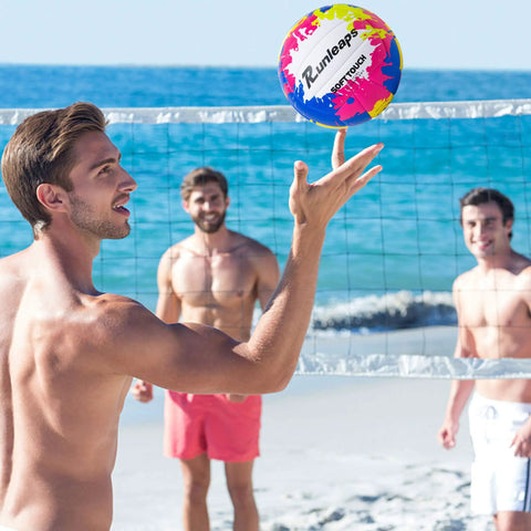 Beach Volleyball Official Size 5 Soft Waterproof PU Ball For Indoor Outdoor Pool Gym Training Durable Sand Play