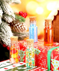 100 Pack Mini Plastic Bottles With Cork Stoppers And Eye Screws Craft Kit displayed with colorful candy and beads.
