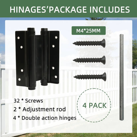 Six Inch Double Action Spring Hinges Self Closing For Cafe Saloon Pub Swinging Doors 201 Stainless Steel Includes Pins And Screws Four Pack Built Tough With Smooth Operation And Easy Install