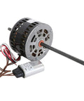 D1092 RV Air Conditioning Fan Motor Replacement One Third HP 115V 1675 RPM Two Speed 3.4 Amps OAO Enclosure showing double shaft sleeve bearing