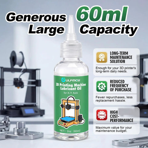 3D Printer Lubricating Oil 60ML Bearing Lube For X And Y Axis Smooth Printing Long Lasting Maintenance Oil bottle with needle tip