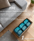 3 Pack Replacement Filters For Dyson V15 Detect Submarine And V11 Torque Drive Cordless Vacuum Cleaners in box on couch