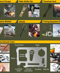 Go To 200 In 1 Survival Kit For Outdoors And Everyday Prep With Upgraded First Aid Gear Tactical Camping Tool Kit display