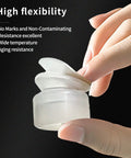Double Bellows Vacuum Suction Cup 0.79 Inch 20mm DP20 With 8mm Mounting Hole Soft Silicone Pad flexibility demonstration.