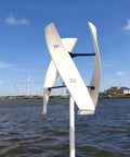 1000W Vertical Wind Turbine Kit With 3 Fiberglass Blades And Controller 12V/24V/48V Output Copper Wire Permanent Magnet Generator beside water