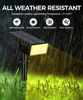 12 Pack Outdoor Solar Spotlight Lights IP65 Waterproof, Ultra Bright 800 Lumens, 30 LEDs, glowing in rain