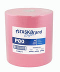 Top Dollar Premium Hydrospun Wiper Rolls In Vivid Red, Twelve By Thirteen Inch Heavy Duty Sheets Arrived On A Single Roll.