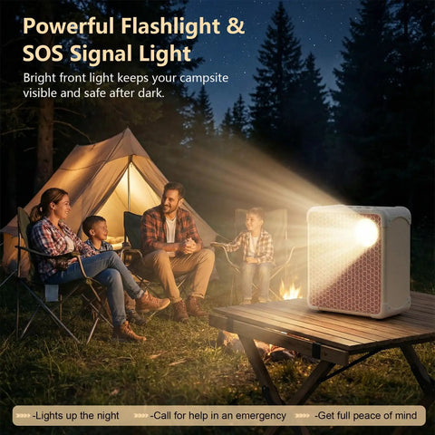 Family camping with Party Ready Portable Karaoke Machine For Adults Outdoor With SOS Mode Bluetooth Guitar Amp Dual DSP