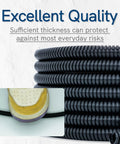 30 Feet Flame Retardant Split Wire Loom Tubing One Quarter Inch Inner Diameter Black Cable Sleeve Protectors showing durability