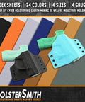 Thermoform Sheet For DIY Holster Building And Cosplay Armor And RC Models With P1 Texture Black 60 Mil Thick 8 By 12 Inches Two Sheets