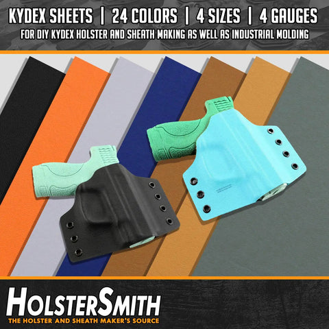 Thermoform Sheet For DIY Holster Building And Cosplay Armor And RC Models With P1 Texture Black 60 Mil Thick 8 By 12 Inches Two Sheets