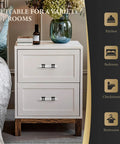 Top Shelf 10 Pack 3 Inch White Marble Cabinet Pulls With Sleek Black Zinc Alloy Bases adorning a stylish nightstand in a bedroom.