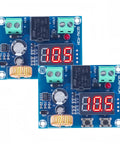 Two Straight Up Reliable Low Voltage Cutoff Relay Switch Automatic Battery Disconnect Protector Module For 12 To 36 Volt.