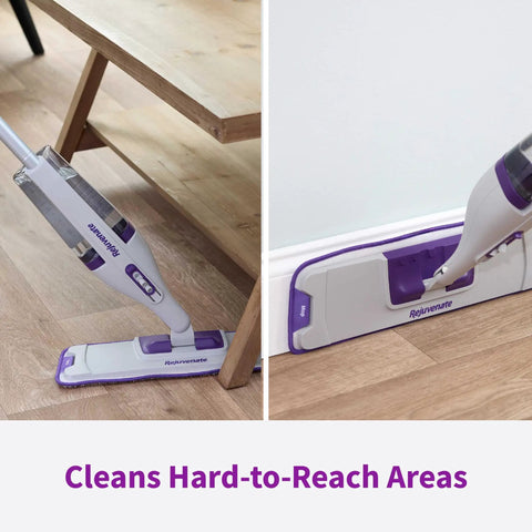 Rejuvenate PowerMax Multi Surface Spray Mop Kit With Cleaner. Includes Reusable Microfiber Sweep And Mop Pads For Deep Cleaning Hardwood Tile Floors. Easy One Hand Operation. Great For Daily Housekeeping Chores And Removing Dirt Grime From All Floor