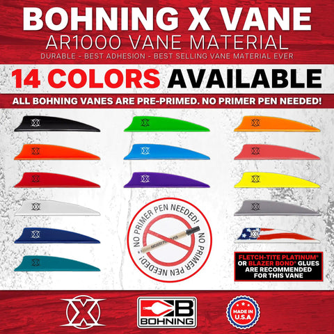 X Vane 3 Inch Hunting And 3D Crossbow Vane Neon Yellow 36 Pack For Vertical Compound And Crossbow Setups, 14 available colors