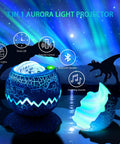 4 In 1 Aurora Galaxy Projector With Bluetooth Speaker White Noise Night Light And Moving Stars For Bedroom Decor Kids And Adults Beaming Northern Lights Ambience For Sleep And Christmas Vibes Beige Finish shown with features