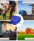 Portable Water Storage Bladder Tank 90 Gallons Large Capacity Blue Water Container for camping, garden, and farm use.