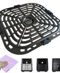 No Mess Game Changer Air Fryer Crisp Plate And Grill Rack built for Instant Pot Vortex Plus, nonstick design, and FDA carbon steel material.