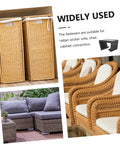 Collage of rattan furniture with 12 Pieces Rattan Chair Clamps And Wicker Furniture Clips For Outdoor Couches And Sectionals