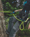 Rope Grab With Three Friction Settings And One Hand Operation For 11 To 13mm Lines on harness in tree climbing setup