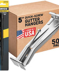Fixing Saggy Rain Gutters Is A Cinch With These Five Inch Quick Screw Hangers Featuring A Bonus Drill Bit And Pre Loaded Screws.