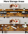 Comparison of Standing Desk With Storage Drawers And Monitor Shelf For A Game Ready Office Setup Adjustable Height Computer Desk