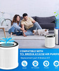 2 Pack Replacement Filter For TCL A1 And A1W Air Purifiers With 3-In-1 HEPA Filtration System Including Pre-Filter For Cleaner Air And Allergen Removal Not For A1C A2 A3 A5 Models with lifestyle image