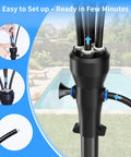 Outdoor Patio Mister System With Four-Gallon Water Bucket And Pump, Eight Spray Modes, adjustable setup process