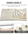 4 Feet By 6 Feet Welding Blanket Heavy Duty Flame Retardant Fiberglass Safety Shield With Brass Grommets displayed folded