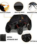 Heavy Duty UTV Cover For Yamaha Viking Utility 2015 To 2026 Tough As Nails Outdoor Storage Water Resistant Wind Resistant