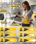 Woman using DXD Handheld Steam Cleaner 2500W High Pressure Portable Steamer for Home Use 1700ML to clean kitchen countertop.