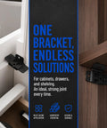 Heavy Duty Stainless Steel Furniture Joint Bracket Kit 30 Pack With Screws Right Angle Corner Braces For Cabinets Drawers And Tables