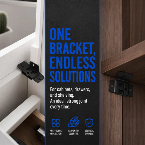 Heavy Duty Stainless Steel Furniture Joint Bracket Kit 30 Pack With Screws Right Angle Corner Braces For Cabinets Drawers And Tables