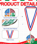 20 Pack 2 Inch Science Education Medals With Neck Ribbons Bulk Academic Award Prizes For School Classroom Competitions