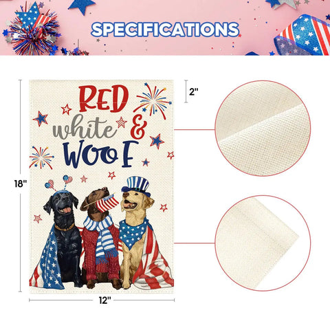 Patriotic 4th Of July Garden Flag 12x18 Inch Double Sided Yard Outdoor Decoration Weather Resistant Durable Polyester Fabric With Stars And Stripes