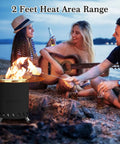 7.5 Inch Smokeless Tabletop Fire Pit Portable Mini Fire Bowl Dual Fuel No Fuss Ready For Gas Or Wood 304 Stainless Steel