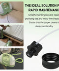 Replacement Cap And Straw Assembly For Little Green Machine Portable Cleaner, Leakproof Seal And Tight Lock, Easy Fit Spare Part For Small Carpet And Upholstery Cleaners black cap and straw