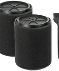 VF7000 Wet Vacuum Filter Replacement Pack For Ridgid And Husky Shop Vacuums, foam filters and cleaning brush in 2-pack