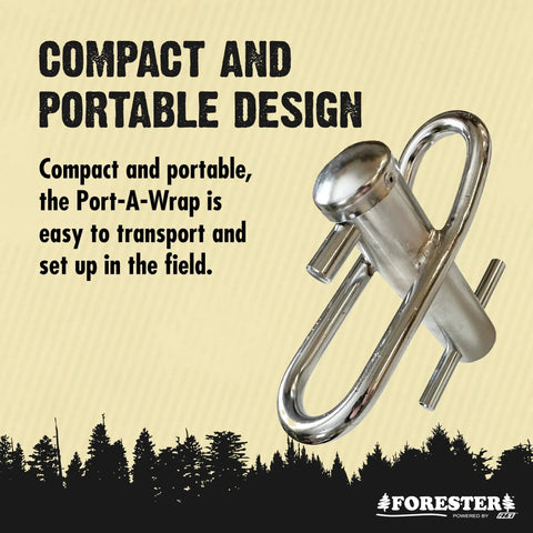 Port-A-Wrap Large Stainless Steel Arborist Rigging Gear For Tree Work, Heavy Duty Port Wrap With 7,000 lb Break Strength