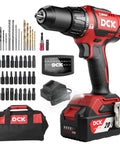 Beast Mode 20V Brushless Hammer Drill Kit with 531 In-Lbs Torque, 36000 BPM, 1/2 Inch Chuck, 4.0Ah Battery, drill bits, bag