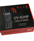 Box of Beefy 7W Dual Band Ham Radio Portable Two Way With VHF 136 174 MHz And UHF 400 520 MHz VOX Talk Around Busy Channel Lockout TX
