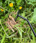 Ergonomic Weed Puller Tool For Easy Garden Weeding Adjustable Length 13.3 To 19.8 Inches Portable Grab-And-Go Hand Weed Remover With Stainless Steel Shaft And Comfortable Grip For Less Strain. Removing weeds from grass