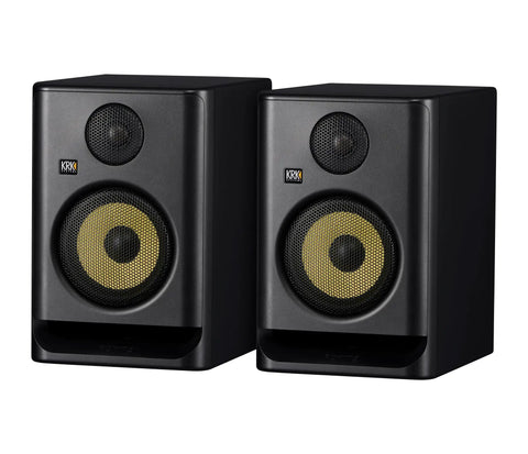 Rokit 5 G5 Studio Monitor Pair With Class D Power Amps, 5-inch woofer and 1-inch silk dome tweeter, black finish