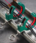 Cable Tray Roller Kit Three Pack 65mm Stainless Steel Clamp Green With Easy Install Mounting And Rolling Axle Design For Quick Wire Guide Adjustment And Flexible Tray Positioning on cable tray